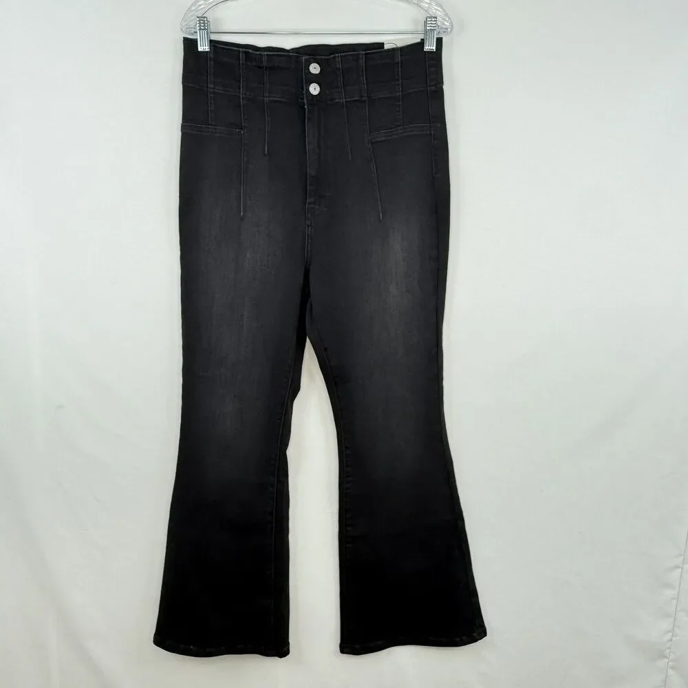 Free People We The Free Jayde Crop Flare Jeans Size 33 New